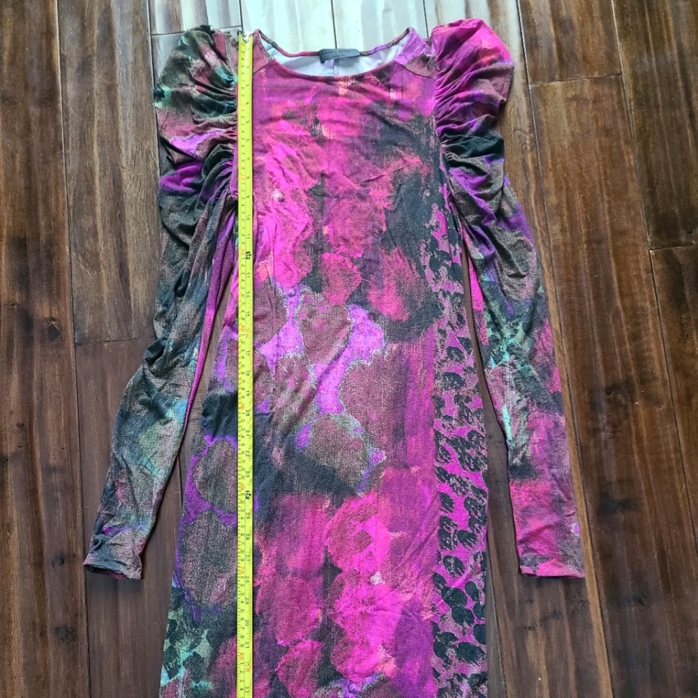 Alberta Ferretti multi-colored soft dress US 2.